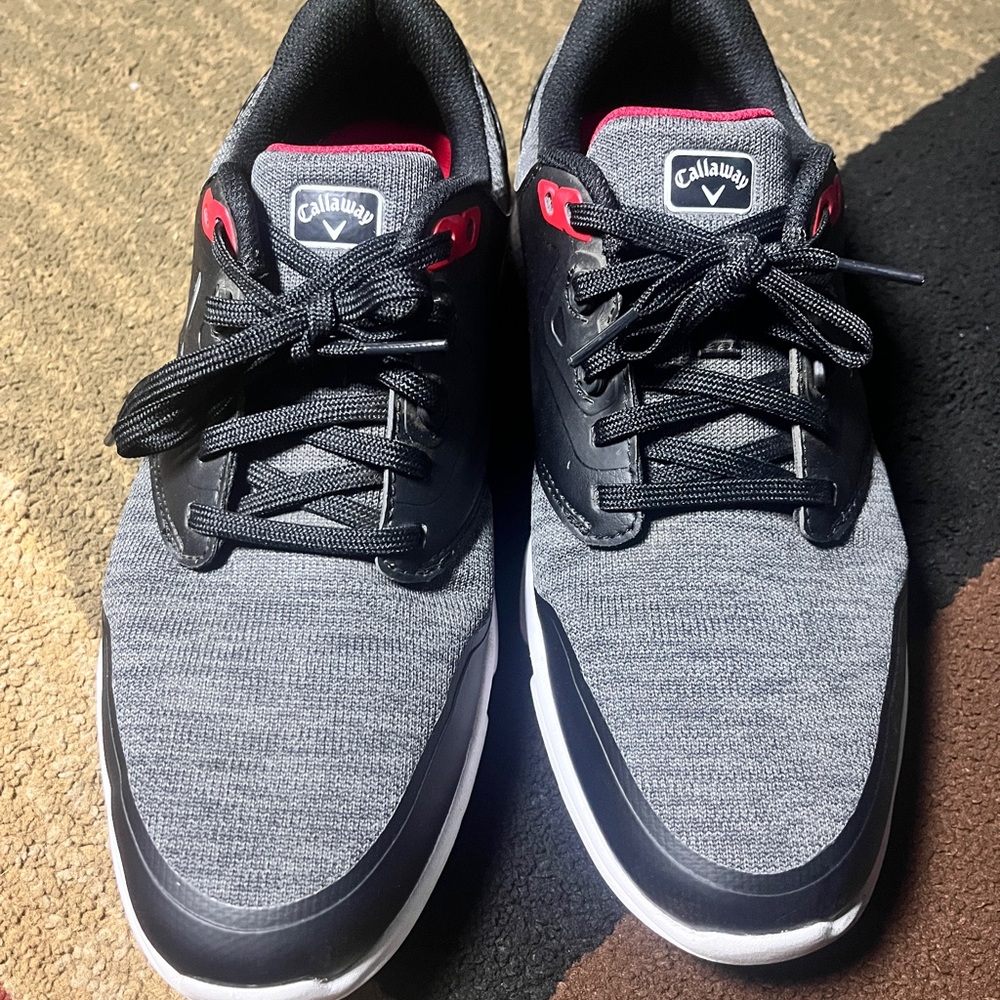 Callaway Men's Black and Gray Sneakers